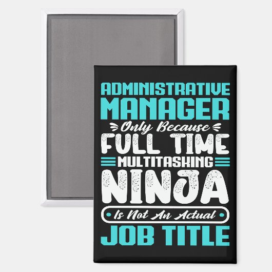 Administratief manager Functietitel Beroepsvaardig Magneet (Voorkant / Achterkant)