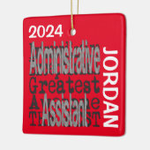 Administratief medewerker Buitengewoon Custom Keramisch Ornament (Links)