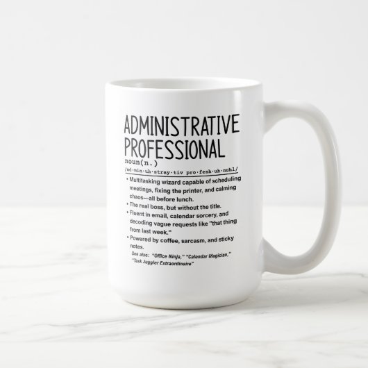 Administratief professional koffiemok (Rechts)