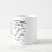 Administratief professional koffiemok (Voorkant links)