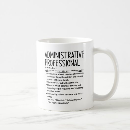 Administratief professional koffiemok (Rechts)
