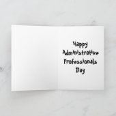 Administratief Professioneel Super Hero (Brunette) Kaart (Binnen)