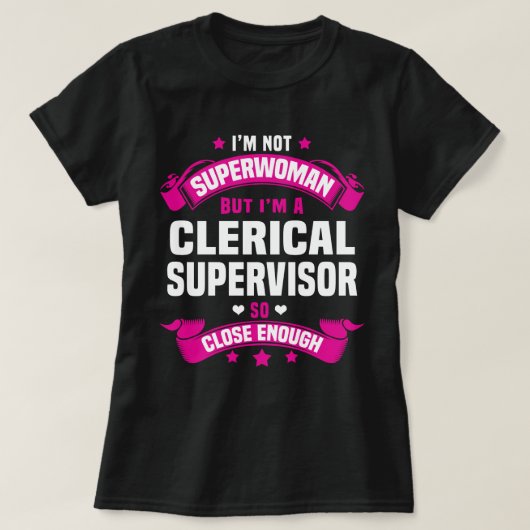 administratief toezichthouder t-shirt (Design voorkant)