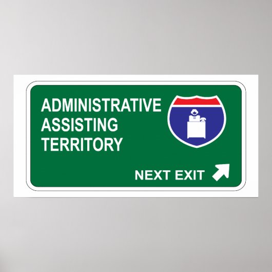 Administratieve assistentie Volgende afsluiten Poster (Voorkant)