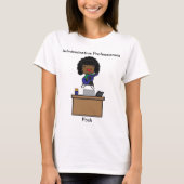 Administratieve beheerder Afro-Amerikaanse persona T-shirt (Voorkant)