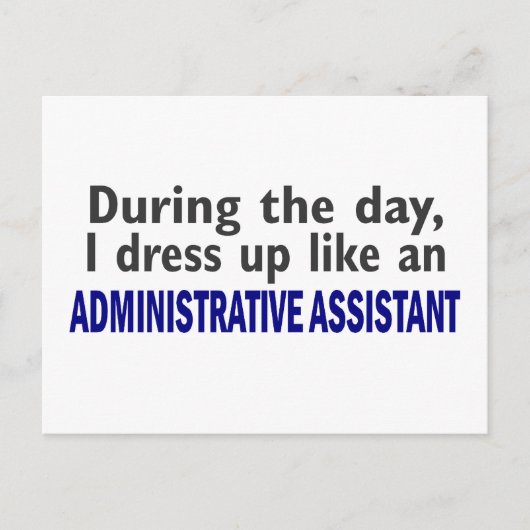 ADMINISTRATIEVE BIJSTANDER gedurende de dag Briefkaart (Voorkant)