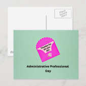 Administratieve dag van de Beroeps Briefkaart (Voorkant / Achterkant)