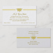 Administratieve diensten, DA-Kantoor, Justitie log Visitekaartje (Voorkant / Achterkant)