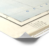 Administratieve kaart van Nigeria (1965) Poster (Hoek)