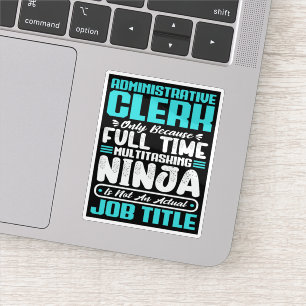 Administratieve klerk Functie Titel Beroep Vaardig Sticker
