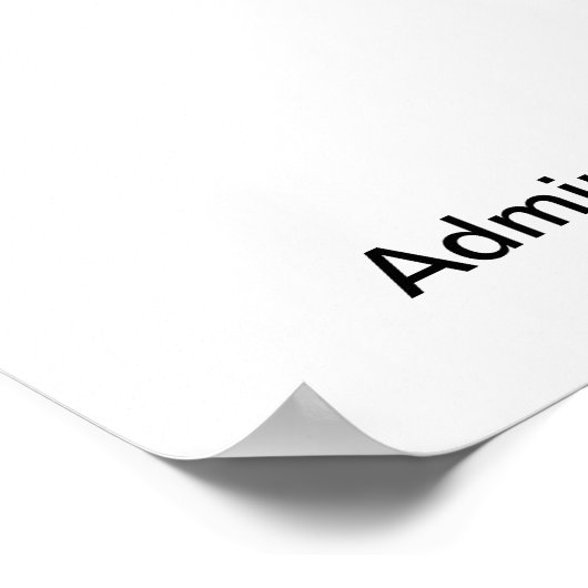 Administratieve professional Hero Personalize Funn Poster (Hoek)