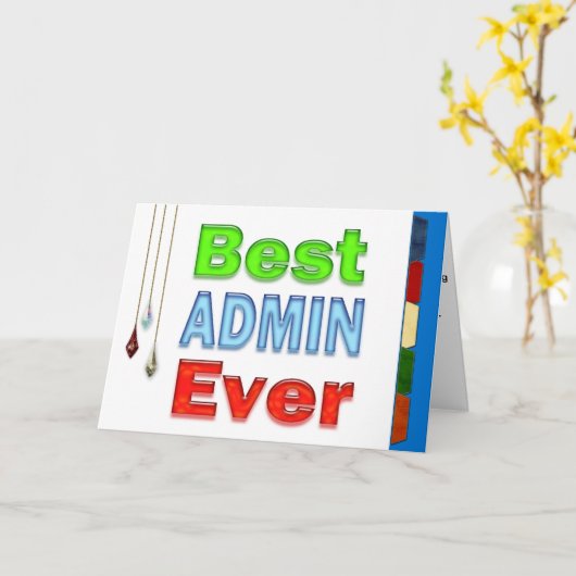 Administratieve professionals Dag Beste Admin ooit Kaart (Gele Bloem)