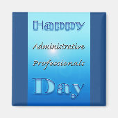 Administratieve professionals Dag Blauw Magneet (Voorkant)
