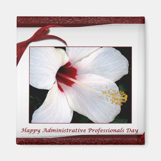 Administratieve Professionals Dag Floral Magneet (Voorkant)