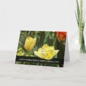 Administratieve professionals Dag-gele tulpen Bedankkaart (Voorkant)