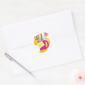 Administratieve Professionals Dag Ontwerp Ronde Sticker (Envelop)