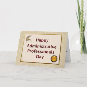 Administratieve Professionals Dag Traditie Kaart