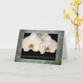 Administratieve Professionals Dag Witte Orchidee Kaart (Gele Bloem)