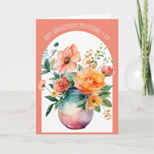 Administratieve Professional's Day Arch Dank u Bedankkaart (Voorkant)