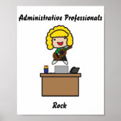 Administratieve professionals Funny Personaliseren Poster (Voorkant)