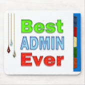 Administratieve Professionals Gifts Beste Admin Oo Muismat (Voorkant)
