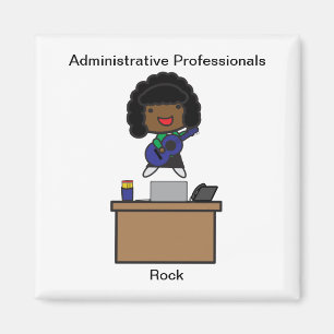 Administratieve Professionals Rock AfricanAmerican Magneet