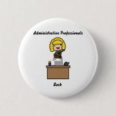 Administratieve professionals Rock (Blonde) Button (Voorkant)