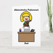 Administratieve professionals Rock Blonde Kaart (Voorkant)