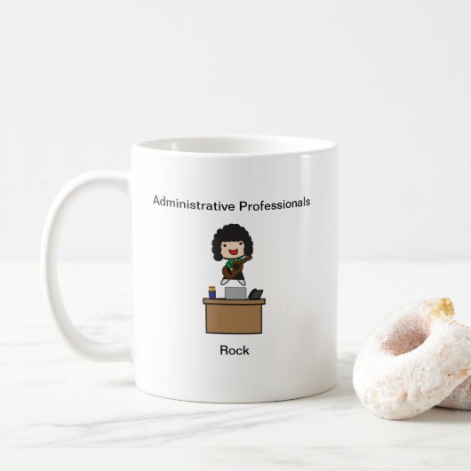 Administratieve professionals Rock Schattige Perso Koffiemok (Met donut)