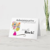 Administratieve professionals rocken! (kaart) feestdagen kaart (Voorkant)