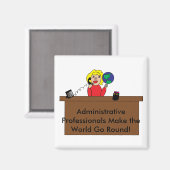 Administratieve professionals World Magnet (Voorkant / Achterkant)