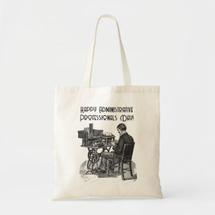 Administratieve Professionalsdag Mannelijke Typist Tote Bag