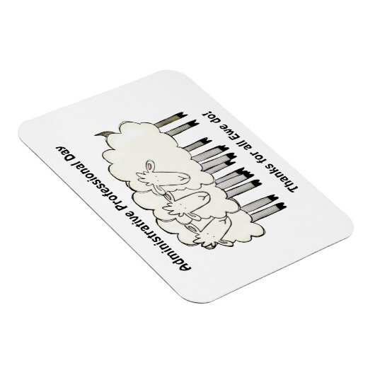 Administratieve Professionele Dag - Bedankt Magneet (Rechterzijde)