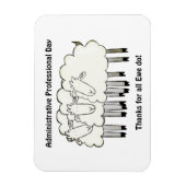 Administratieve Professionele Dag - Bedankt Magneet (Verticaal)