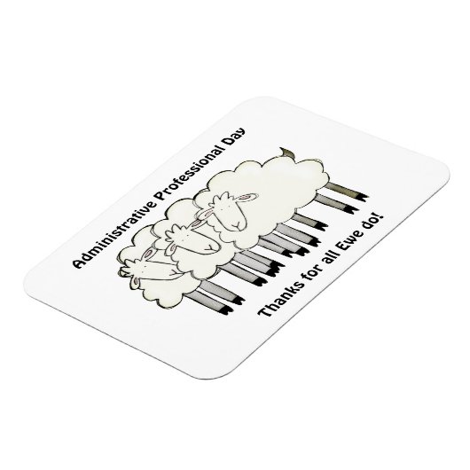 Administratieve Professionele Dag - Bedankt Magneet (Linkerzijde)