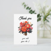 Administratieve Professionele Dag Dank u kaart (Staand voorkant)