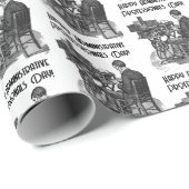 Administratieve Professionele Dag Mannelijke Typis Cadeaupapier (Rol Hoek)