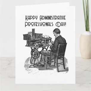Administratieve Professionele Dag Mannelijke Typis Kaart