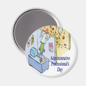Administratieve Professionele feestdag Magnet (Voorkant / Achterkant)