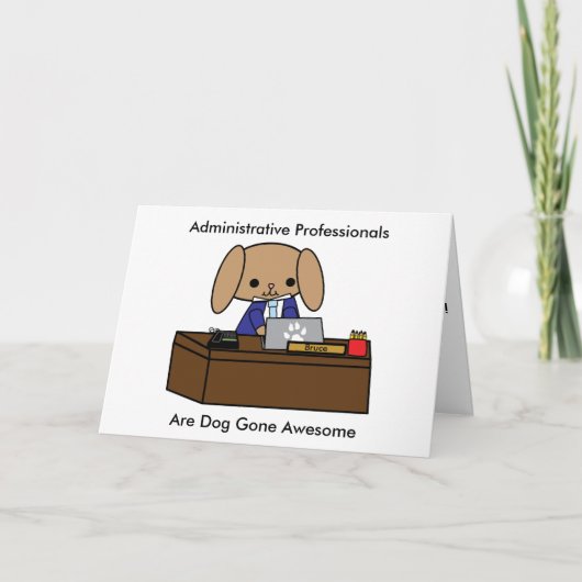 Administratieve Professionele mannelijke honden Pe Kaart (Voorkant)