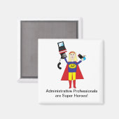 Administratieve Professionele Super Hero Magneet (Voorkant / Achterkant)