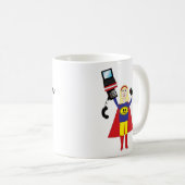 Administratieve professionele Super Hero Mok (Voorkant rechts)