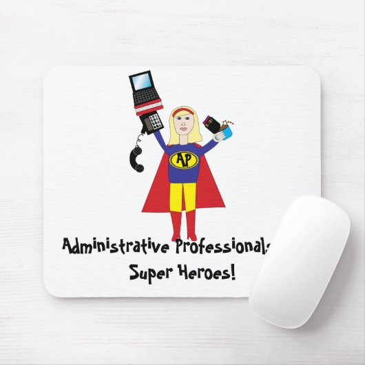 Administratieve Professionele Super Hero Mousepad Muismat (Met muis)