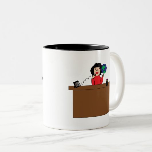 Administratieve professionele wereld Mok (Voorkant rechts)