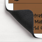 Administratieve professionele wereld Mousepad Muismat (Hoek)