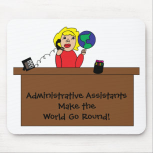 Administratieve professionele wereld Mousepad Muismat