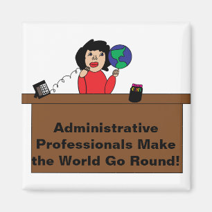 Administratieve professionele wereldmagneet magneet