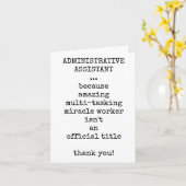 Administrative Assistant Appreciation Kaart (Gele Bloem)