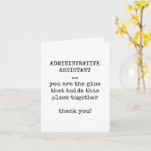 Administrative Assistant Appreciation Kaart (Gele Bloem)