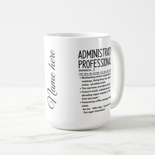Administrative professional koffiemok (Voorkant rechts)